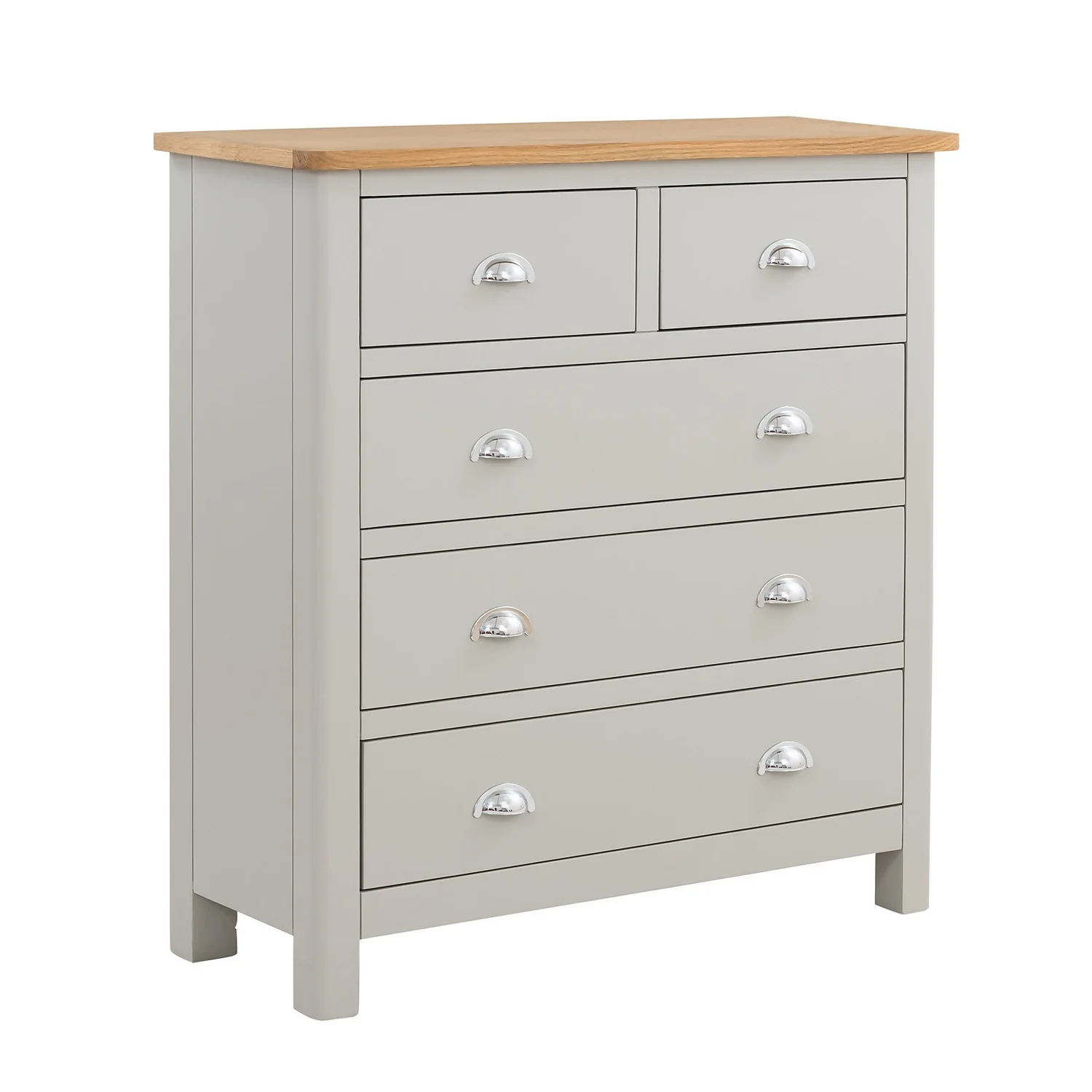 Norbury 5 Drawer Chest - Grey 3 Norbury 5 Drawer Chest - Grey