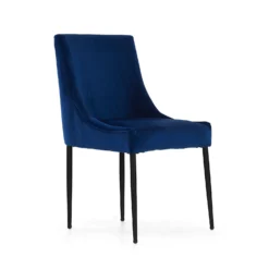 Ava Velvet Dining Chair - Set Of 2 - Navy 12 Ava Velvet Dining Chair - Set Of 2 - Navy -Famous Furniture Store 13125758 1554933241782038