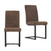Ayden Cantilever Dining Chair - Set Of 2 - Tan