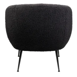Tori Boucle Tub Chair - Black -Famous Furniture Store 13130400 1794919264933832