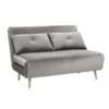 Freya Velvet Folding Sofa Bed - Grey -Famous Furniture Store 13222764 2704933444452813