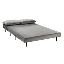 Freya Velvet Folding Sofa Bed - Grey -Famous Furniture Store 13222764 5844933444694100