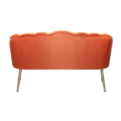 Sophia Scallop Occasional Sofa - Burnt Orange -Famous Furniture Store 13222766 9564920057615021