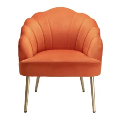 Sophia Scallop Occasional Chair - Burnt Orange -Famous Furniture Store 13222770 1854920057578262
