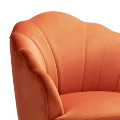 Sophia Scallop Occasional Chair - Burnt Orange -Famous Furniture Store 13222770 7244920057687963