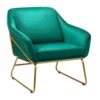 Evelyn Metal Frame Chair - Emerald -Famous Furniture Store 13222772 1284932955487316