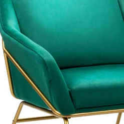 Evelyn Metal Frame Chair - Emerald -Famous Furniture Store 13222772 1824932955689474