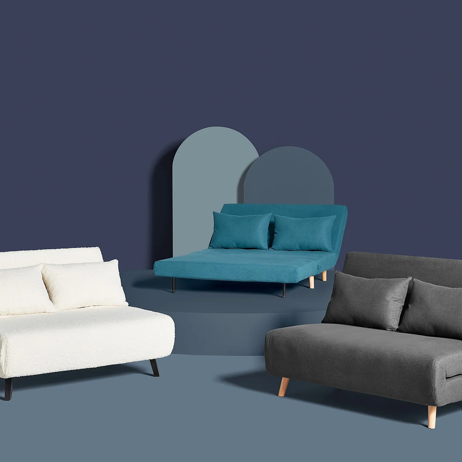 Freya Folding Sofa Bed - Charcoal 4 Freya Folding Sofa Bed - Charcoal - Image 2