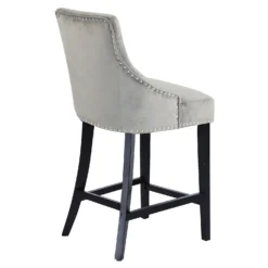 Annabelle Velvet Bar Stool - Grey 13 Annabelle Velvet Bar Stool - Grey -Famous Furniture Store 13223761 2014927306609680