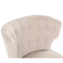 Sadie Velvet Accent Chair - Ivory -Famous Furniture Store 13223762 3894927512142902