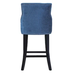 Annabelle Velvet Bar Stool - Navy -Famous Furniture Store 13223768 1984927306658868