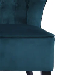 Sadie Velvet Accent Chair - Aegean Blue -Famous Furniture Store 13223769 1154958840749257