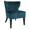 Sadie Velvet Accent Chair - Aegean Blue -Famous Furniture Store 13223769 1504958840587044
