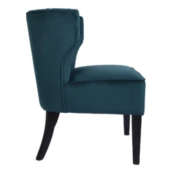 Sadie Velvet Accent Chair - Aegean Blue -Famous Furniture Store 13223769 2094958840644425