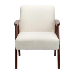 Alex Mid Century Boucle Armchair - Cream -Famous Furniture Store 13514415 1164964543267289