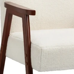 Alex Mid Century Boucle Armchair - Cream -Famous Furniture Store 13514415 1444964543364789