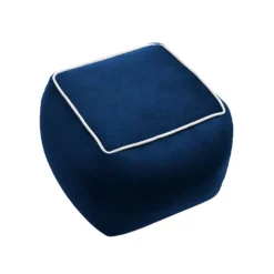 Pippa Square Pouffe - Blue -Famous Furniture Store 13514423 2134997230038723
