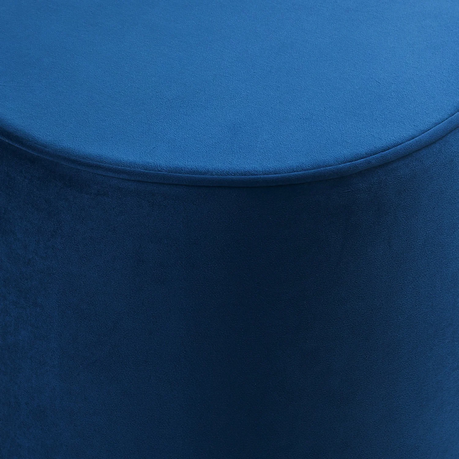Pippa Round Pouffe - Blue 8 Pippa Round Pouffe - Blue - Image 6