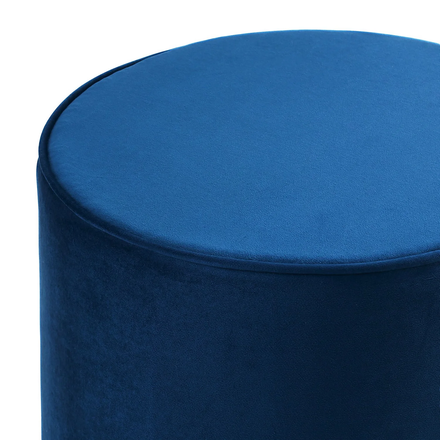 Pippa Round Pouffe - Blue 6 Pippa Round Pouffe - Blue - Image 4