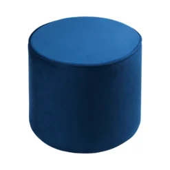 Pippa Round Pouffe - Blue 11 Pippa Round Pouffe - Blue -Famous Furniture Store 13514425 8524964604141120
