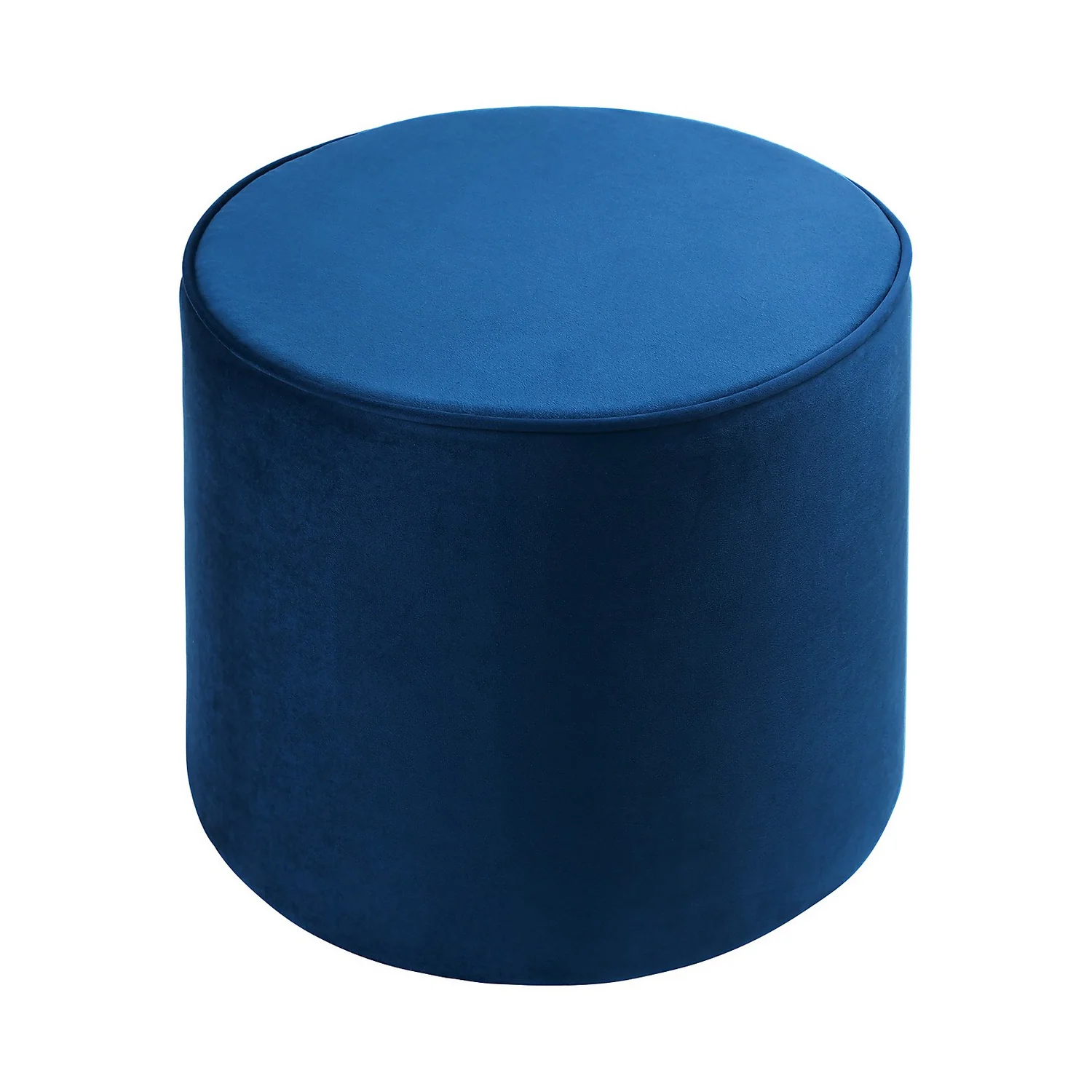 Pippa Round Pouffe - Blue 5 Pippa Round Pouffe - Blue - Image 3