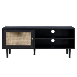 Kubu Rattan TV Stand - Black -Famous Furniture Store 13633729 2034974679756779