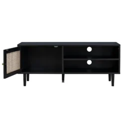Kubu Rattan TV Stand - Black -Famous Furniture Store 13633729 2074974679694163