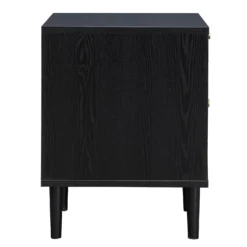 Kubu Rattan 2 Drawer Side Table - Black -Famous Furniture Store 13633731 1074974471770637