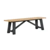 Ashstead Bench - Oak & Charcoal 1 Ashstead Bench - Oak & Charcoal -Famous Furniture Store 13642207 5804953454605903