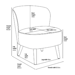 Amy Occasional Chair - Curiosity Navy -Famous Furniture Store 13644153 1855009660499234