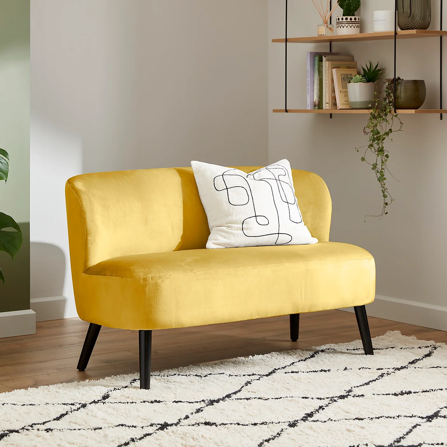 Amy Cocktail Sofa - Mustard 4 Amy Cocktail Sofa - Mustard - Image 2