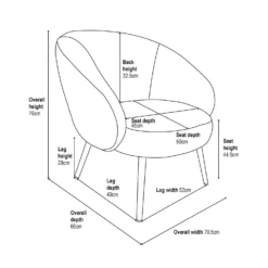 Bella Occasional Chair - Grey -Famous Furniture Store 13644167 1335018743014399