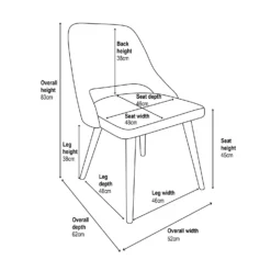 Oliver Upholstered Dining Chairs - Set Of 2 - Grey -Famous Furniture Store 13644173 3745018743016040