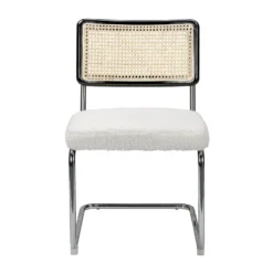 Rory Rattan Back Dining Chair - Set Of 2 - Cream -Famous Furniture Store 13644185 1374997056735833