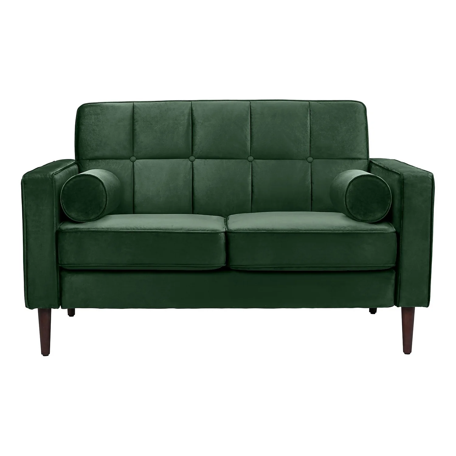 Draper Velvet 2 Seater Sofa In A Box - Green 6 Draper Velvet 2 Seater Sofa In A Box - Green - Image 4