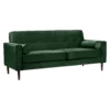 Draper Velvet 3 Seater Sofa In A Box - Green 1 Draper Velvet 3 Seater Sofa In A Box - Green -Famous Furniture Store 13646000 2064978299548217