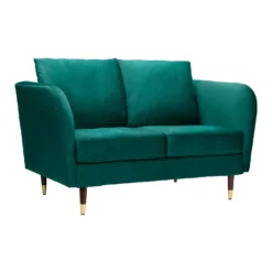 Cosmo Velvet 2 Seater Sofa In A Box - Emerald