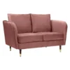 Cosmo Velvet 2 Seater Sofa In A Box - Rose Pink -Famous Furniture Store 13646013 9084978299583602