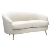 Lucie Asymmetric 2 Seater Sofa - Boucle