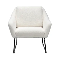 Evelyn Metal Frame Chair - Boucle -Famous Furniture Store 13863937 1374978553698266