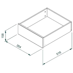 House Beautiful Single Wardrobe Internal Drawer - Grey -Famous Furniture Store 13864385 1605005842770025