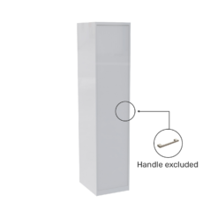 House Beautiful Honest Fitted Look Single Wardrobe, Oak Effect Carcass - Gloss White Slab Door (W) 490mm X (H) 2226mm 8 House Beautiful Honest Fitted Look Single Wardrobe, Oak Effect Carcass - Gloss White Slab Door (W) 490mm X (H) 2226mm -Famous Furniture Store 13999772 1835005574645703