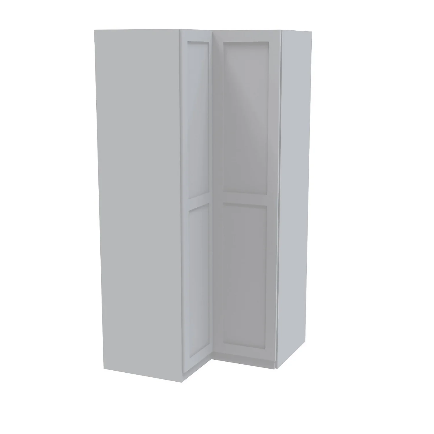 House Beautiful Realm Corner Wardrobe, White Carcass - White Shaker Doors (W) 1053mm X (H) 2196mm 3 House Beautiful Realm Corner Wardrobe, White Carcass - White Shaker Doors (W) 1053mm X (H) 2196mm
