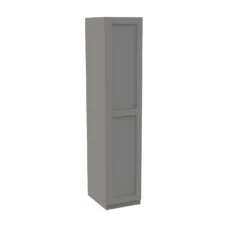 House Beautiful Realm Single Wardrobe, Grey Carcass - Grey Shaker Door (W) 450mm X (H) 2196mm