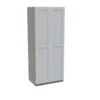 House Beautiful Realm Double Wardrobe, Grey Carcass - White Shaker Doors (W) 900mm X (H) 2196mm -Famous Furniture Store 13999918 8465005573067787