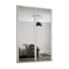 Shaker 2 Door Sliding Wardrobe Kit Mirror With Dove Grey Frame (W)1145 X (H)2260mm -Famous Furniture Store 14817115 1635059988491206