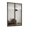 Shaker 2 Door Sliding Wardrobe Kit Mirror With Walnut Frame (W)1753 X (H)2260mm 2 Shaker 2 Door Sliding Wardrobe Kit Mirror With Walnut Frame (W)1753 X (H)2260mm -Famous Furniture Store 14817123 1275059996568394